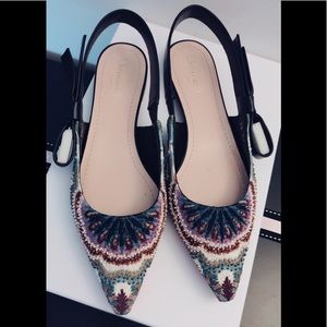 DIOR 16V Sweet Deep Kaleidoscope Ballerina Flats